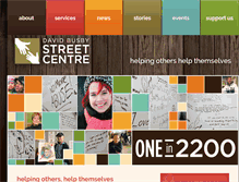 Tablet Screenshot of busbycentre.ca